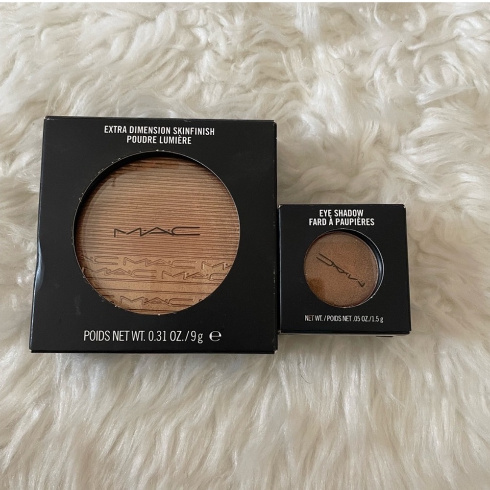 MAC Cosmetics Extra Dimension Skinfinish and Eye Shadow - Gold and Brown
